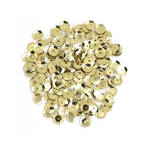 Gold Sequins | Gold Cupped Sequins - 8mm - Round - 200 Pcs (nmsqu40000874) - Picture 1 of 1