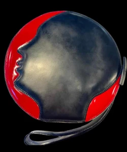 Moschino Party Tambourine Clutch Franco Moschino Italian Design 1980 + Dust bag! - Picture 1 of 8
