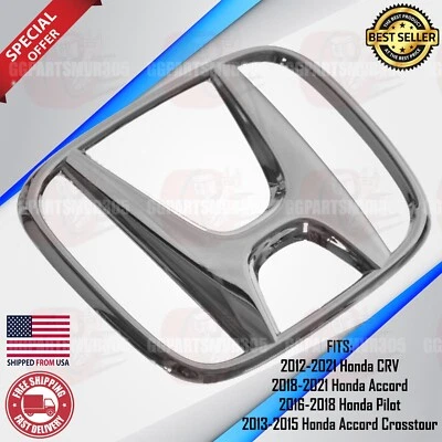 Honda CRV 2012-2021 Accord 2018-21 Pilot 16-18 Crosstour 13-15 logotipo emblema delantero Foto 1 de 3