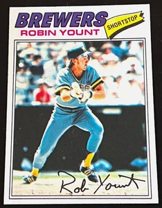 127)  1977 TOPPS #635 ROBIN YOUNT NEAR MINT/ MINT 3RD YEAR HOF - FREE SHIP READ! - Picture 1 of 2