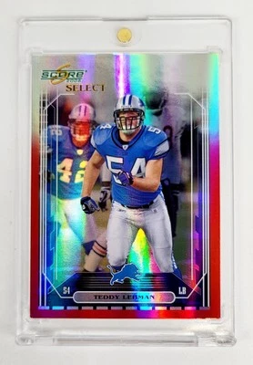 MINT #/25 RED FOIL SP 2006 Score Select Teddy Lehman Detroit Lions OKLAHOMA  - Image 1 of 2