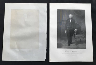 Grabado en acero Benton Thomas Hart Senator Old Bullion Missouri Westward Expa #3 Foto 1 de 4