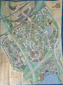1965 Official Souvenir Map Poster * New York World Fair * Time-Life Books 25"×33" - Bild 1 von 24