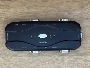 Belkin F1DJ104P Unit Only Belkin 4-Port KVM Switch with No PSU & No Cables - Afbeelding 1 van 14