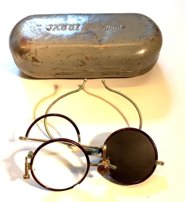 Gafas de francotirador suizo vintage años 60-70 "JÄGGI" en estuche original Foto 1 de 4