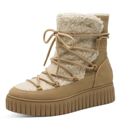 Marco Tozzi Boots Ankle Boots Winter Boots Shoes Brown Beige TEX 26415 - Image 1 of 4