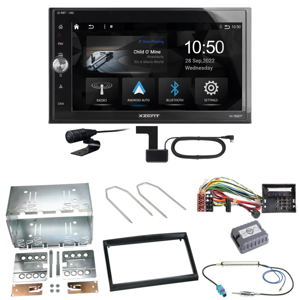 Xzent X-527 Android Auto CarPlay Einbauset für Citroen C2 C3 Berlingo Jumpy - Bild 1 von 1