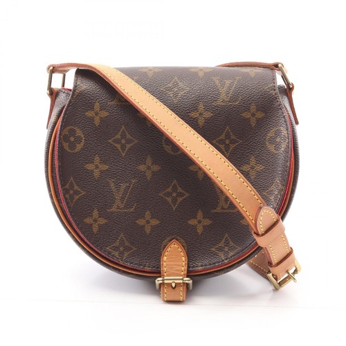 LOUIS VUITTON（LV） Borsa a tracolla Louis Vuitton Tamburello M51179 Monogram Tela Marrone Usata Donna LV