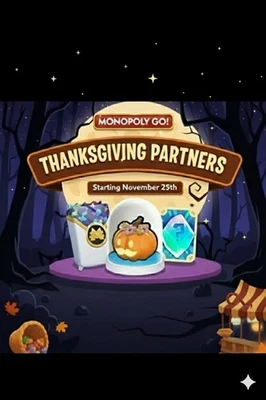🌈Monopoly Partner Event Go THANKSGIVING Partners Rush 24 hour Full 80K Points ❤ - Bild 1 von 2