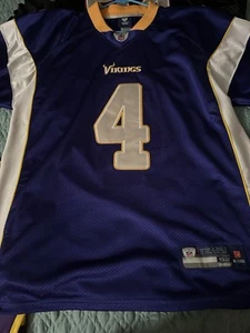 Vintage Brett Favre Jersey Mens Sz 2XL Minnesota Vikings #4 Reebok ON FIELD - Picture 1 of 2