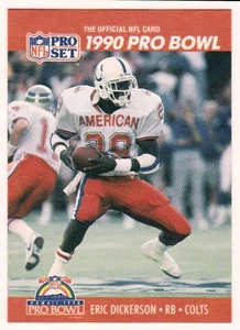 Eric Dickerson Pro Bowl 1990 Pro Set Colts #338 SHORT PRINT Wrong Back Rare NM+ - Picture 1 of 2