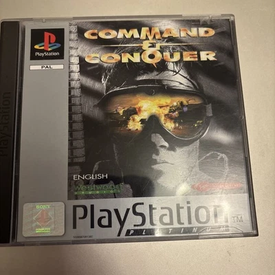 Command and Conquer  PS1 PlayStation Big Box Game silver  label 2 disc complete  - Image 1 of 4