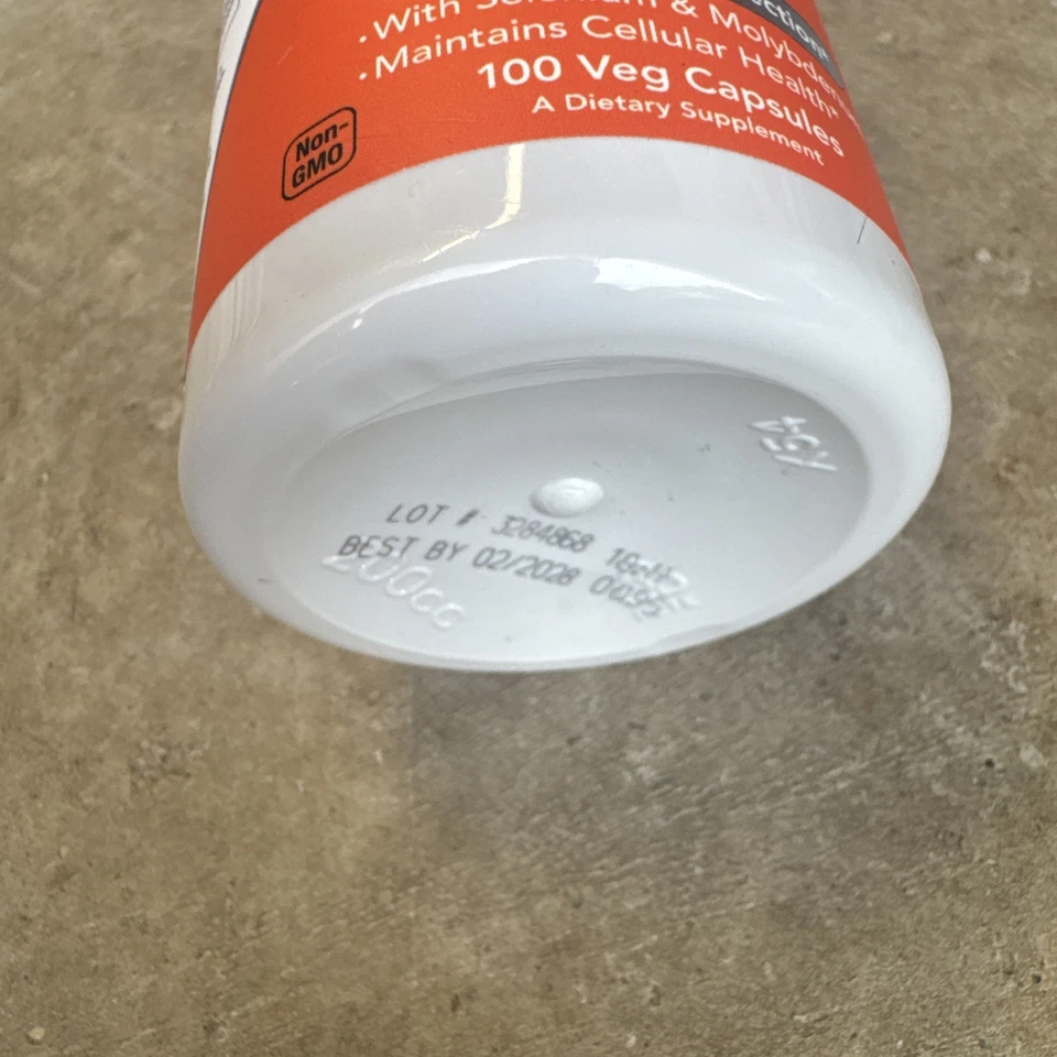 Now Foods Nac N-ацетилцистеин 600 мг - 100 капсул 02/28 - Изображение 1 из 1