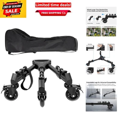 Heavy Duty Universal Tripod Dolly 3986, 33 lbs Capacity, Foldable with Carry Bag - image 1 of 4