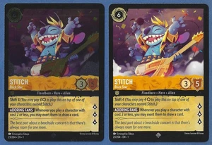 Disney Lorcana First Chapter Super Rare 23/204 Stitch Rock Star COLD FOIL & REG - Picture 1 of 5