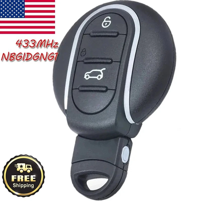 Smart Remote Key Fob 3 Button 434MHz for 2014 2015 - 2018 Mini Cooper NBGIDGNG1 - Imagem 1 de 1