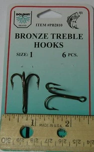 Gancho de agudos de bronce DOLPHIN PB2810 talla 1 pieza (6) - Imagen 1 de 1