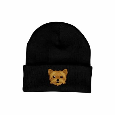 PERSONALISED CUSTOM GIFTS Yorkshire Terrier Beanie Hat - Dog Lovers Winter Hats for Women