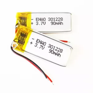 Batería recargable de polímero lipo lipo lipo 3,7 V 301228 90 mAh para reloj cámara GPS - Imagen 1 de 3