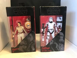 Hasbro Star Wars Black Series #2 Rey mit BB-8 & #16 Flametrooper NEU IN OVP VERSIEGELT - Bild 1 von 12