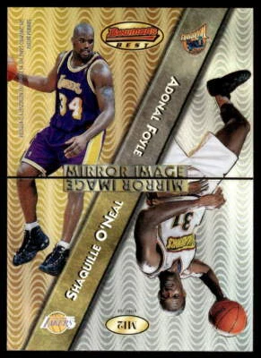 1998 Bowman's Best #M12 Shaquile O'Neal / Foyle / Webber / Thomas Lakers - Image 1 of 2