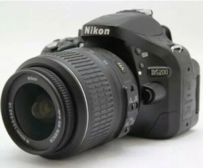 Nikon D D5200 24.1MP Digital SLR Camera - Black w. AF-S DX G VR 18-55mm *superb - Image 1 of 3