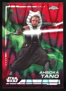 AHSOKA TANO 2024 Topps Chrome Star Wars Blaster Red RayWave Refractor #1 - Picture 1 of 2