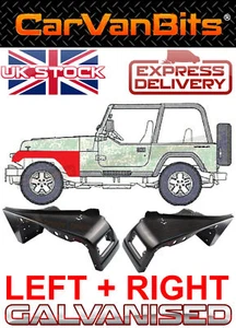 PARA JEEP WRANGLER TJ 96-06 PAR DE CATAFORESIS DEL PANEL DE LA CARROCERÍA DE REPARACIÓN DEL ALA DELANTERA - Imagen 1 de 12