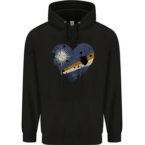 Love Marshall Islands Flag Day Football Childrens Kids Hoodie - Picture 1 of 3