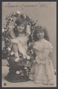 cartolina d'epoca-post card-CHILD ENFANT KIND BAMBINO 176 - Picture 1 of 1