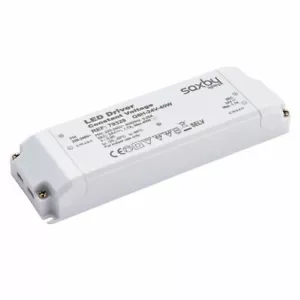 SAXBY Blanco LED Controlador de Voltaje Constante Transformador 20W/40W/75W/150W 24V IP20 - Imagen 1 de 10