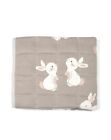  Cotton Quilted Bunny Play Mat Tummy Time Indus Design Baby Nursery Quilt