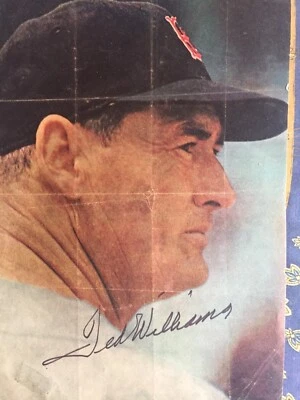 Página de revista firmada por Ted Williams y 2 Sports Illustrated Foto 1 de 4