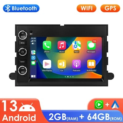 Radio estéreo de coche 64 GB Android 13 CarPlay para Ford Explorer Sport Trac 2007-2010 Foto 1 de 4