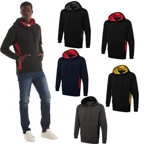 Sudadera con Capucha de Dos Tonos para Hombres Polialgodón Pullover Jersey Bolsillo Liso Sudadera con Capucha - Imagen 1 de 6
