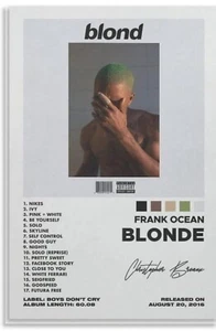 Frank Ocean Blonde Poster Album Cover 12x18inch Unframed Boys Don't Cry 2016 - Picture 1 of 7