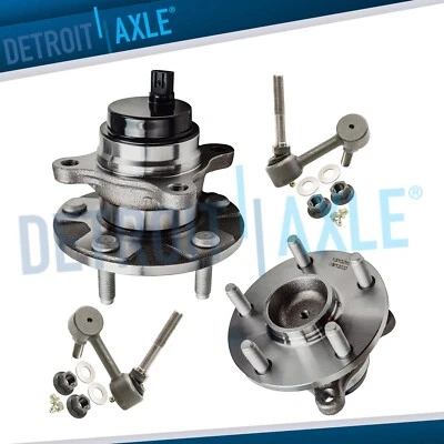 RWD Front Wheel Bearing Hubs Sway Bars Kit for 2014 2015 2016 Lexus IS250 IS350 - Image 1 of 4
