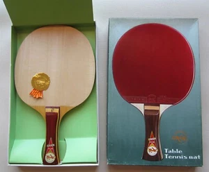 VINTAGE FRIENDSHIP ORIGINAL-5 SHAKEHAND NO: "D" TABLE TENNIS RACKET BLADE MIB - Picture 1 of 4