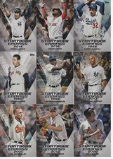 2018 Topps Update STORYBOOK ENDINGS 10 card Insert Set JETER WILLIAMS ROBINSON