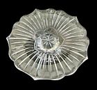 Vintage Gorham Crystal Floral Garden Petunia 12-5/8” Footed Cake Plate Stand EUC