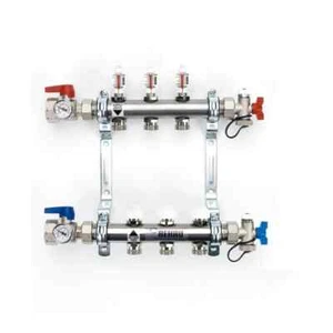 Colector de calor radiante de acero inoxidable REHAU PRO-BALANCE - 3 circuitos (381103-001) - Imagen 1 de 3