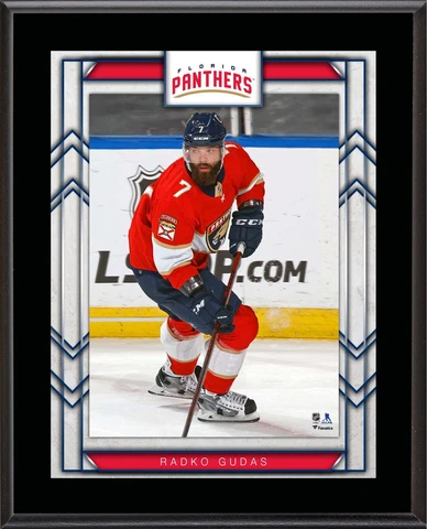 Radko Gudas Florida Panthers 10.5" x 13" Sublimated Player Plaque Cover