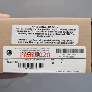 Nuevo controlador ENet 1769-L35E SER B CompactLogix 1,5 MB 1769L35E sellado de fábrica - Imagen 1 de 8