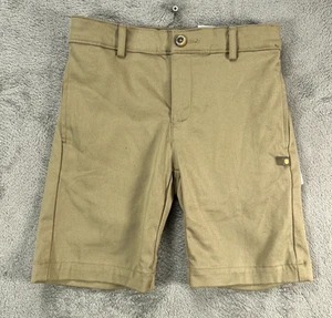 DENNIS Uniform Boys Khaki Shorts Size 8 REG School Uniform Shorts Adjustable NWT - Picture 1 of 14