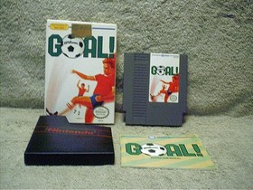 1989 Nintendo Wilson Goal Game Cartridge Box & Manual NES JG