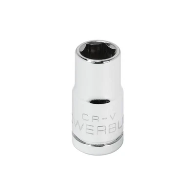 Powerbuilt 1/4 Inch Drive x 9/32 Inch 6 Point Shallow Socket - 648274 - Image 1 of 4
