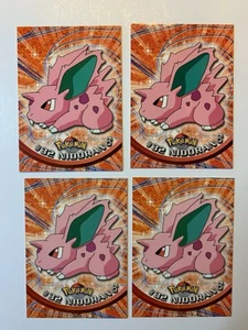 Juego de 4 logotipos de arco iris 1999 Topps Pokemon animación de televisión #32 Nidoran (A) - Imagen 1 de 11