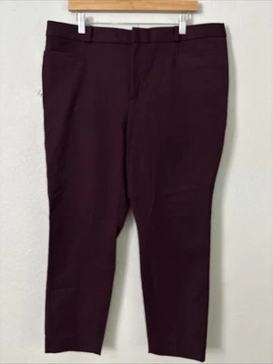 Pantalones ajustados para mujer BANANA REPUBLIC talla 16 púrpura ciruela 493050 Foto 1 de 4