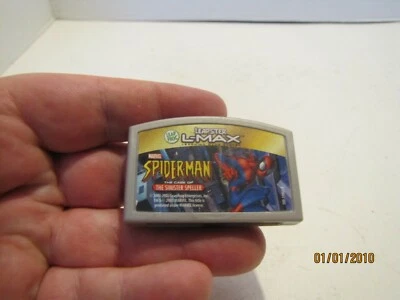LEAPSTER L-MAX LEARNING GAME SPIDERMAN THE CASE OF THE SINISTER SPELLER WORKUSED - Image 1 of 2