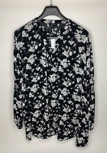 Women’s Lane Bryant Floral Crinkle Rayon Tunic Blouse •Size 22/24 *NWT - Picture 1 of 10